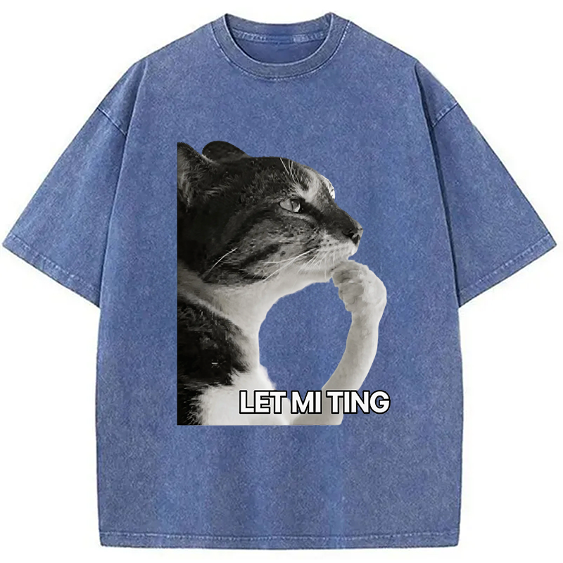Modecanvas Let Mi Ting DTG Printing Washed T-Shirt