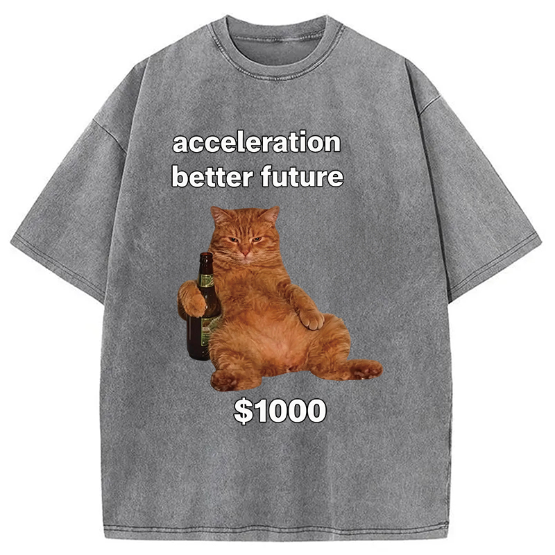 Modecanvas Acceleration Better Future DTG Printing Washed T-Shirt
