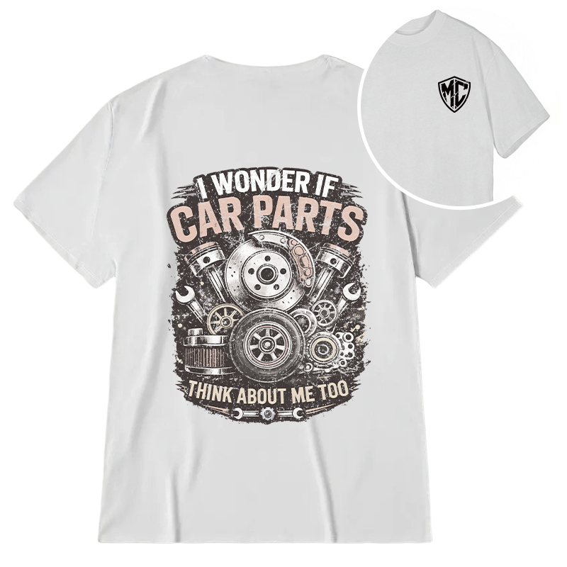 Modecanvas Vintage Car Parts DTG Printing Back Classic T-Shirt