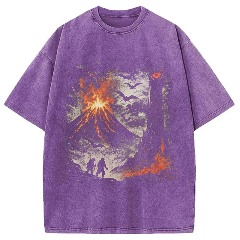Modecanvas The Dark Lands DTG Printing Washed T-Shirt