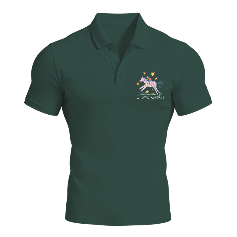 Modecanvas I Love Whores Meme Polo Shirt