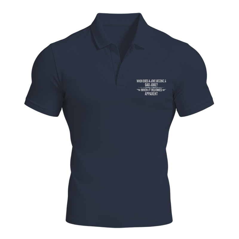 Modecanvas Funny Dad Joke Polo Shirt