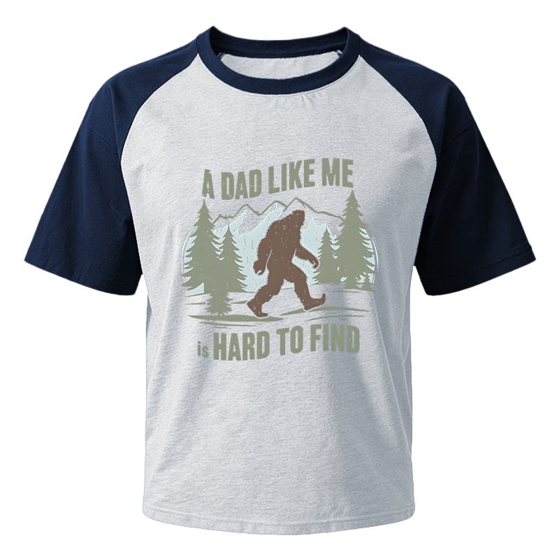 Modecanvas Bigfoot Funny Camping Dad Raglan T-Shirt