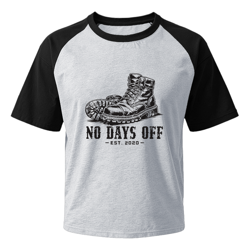Modecanvas No Days Off Raglan T-Shirt
