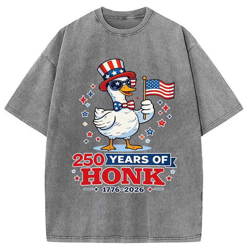 Modecanvas 250 Years of Honk DTG Printing Washed T-Shirt