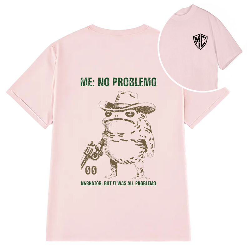 Modecanvas No Problemo Frog DTG Printing Back Classic T-Shirt