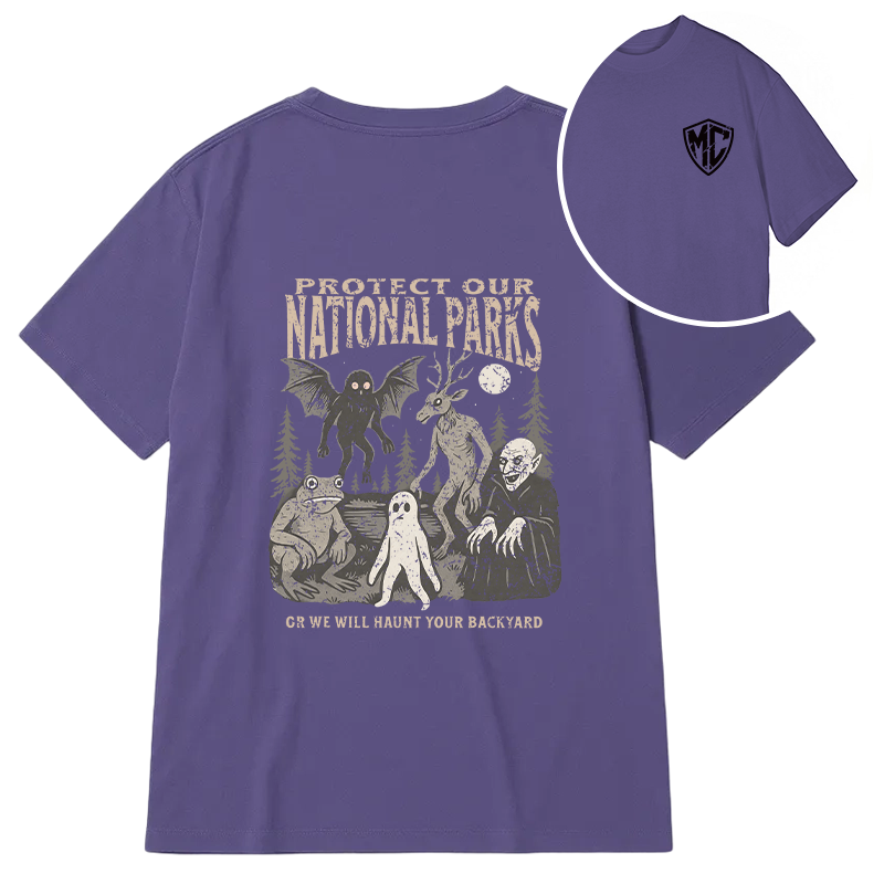 Modecanvas We Will Hurt Your Backyard DTG Printing Back Classic T-Shirt