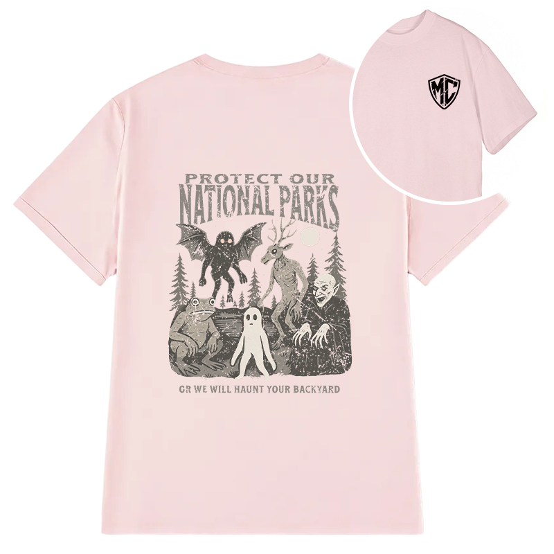 Modecanvas We Will Hurt Your Backyard DTG Printing Back Classic T-Shirt