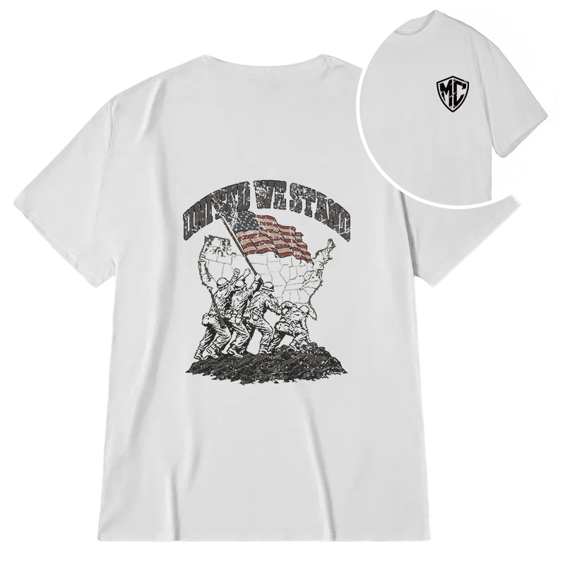Modecanvas United We Stand DTG Printing Back Classic T-Shirt