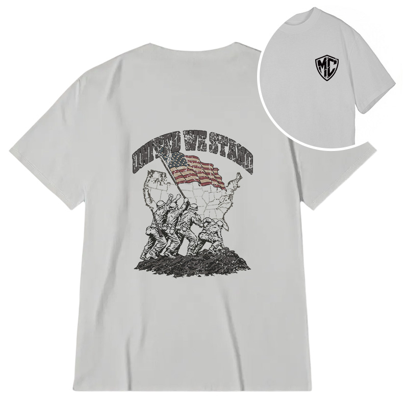 Modecanvas United We Stand DTG Printing Back Classic T-Shirt