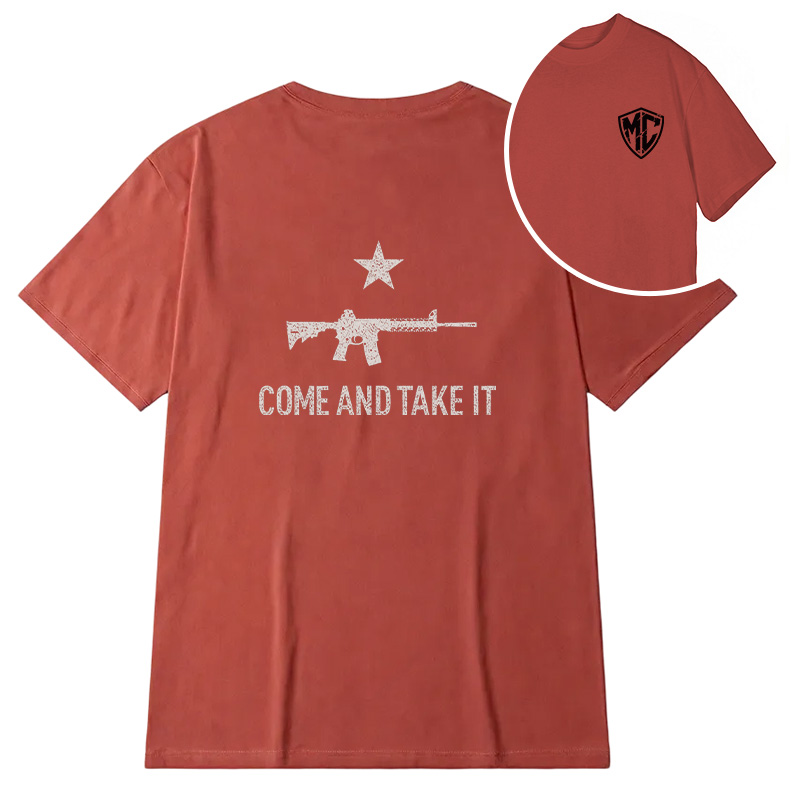 Modecanvas Come And Take It DTG Printing Back Classic T-Shirt