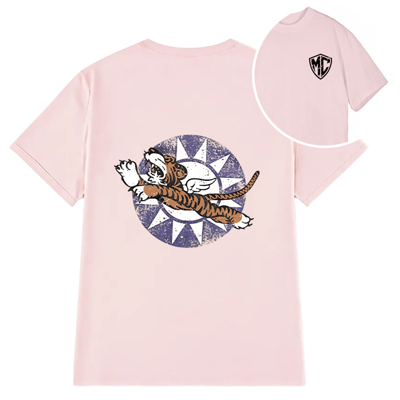 Modecanvas Flying Tigers DTG Printing Back Classic T-Shirt