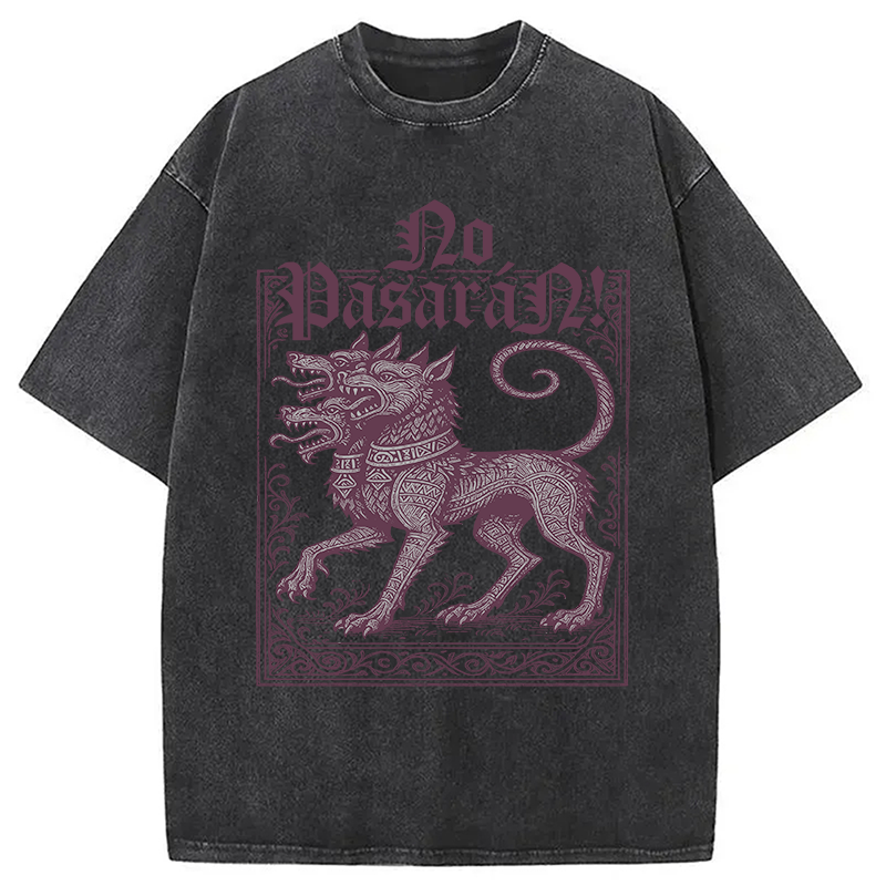 Modecanvas No Pasar�n! DTG Printing Washed T-Shirt