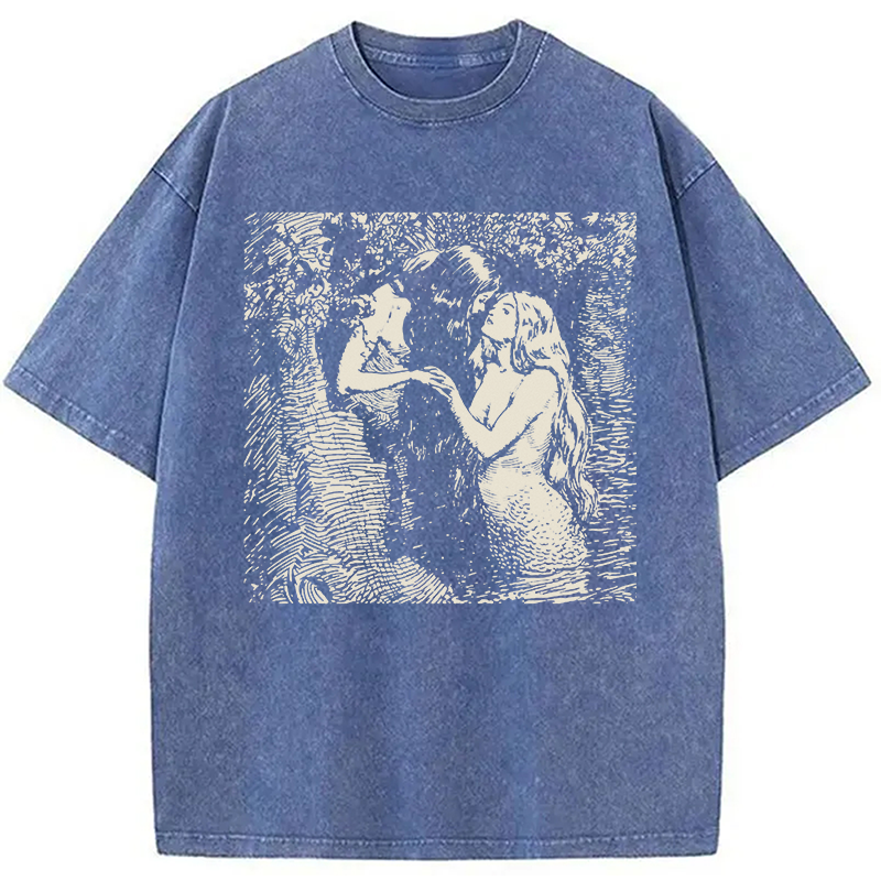 Modecanvas The Nymph and the Dryad DTG Printing Washed T-Shirt