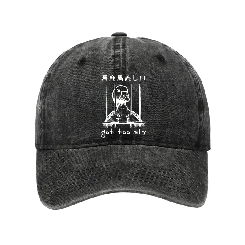 Modecanvas Got Too Silly Washed Cap-modecanvas