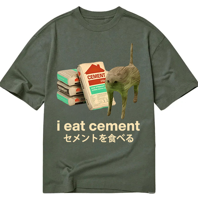Modecanvas I Eat Cement DTG Printing Classic T-Shirt-modecanvas