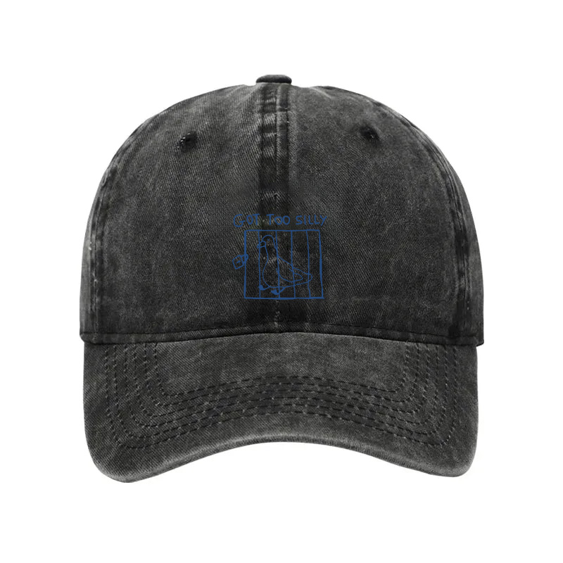 Modecanvas Got Too Silly Meme Washed Cap-modecanvas