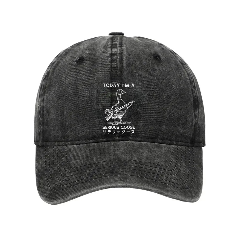 Modecanvas Serious Stupid Goose Washed Cap-modecanvas