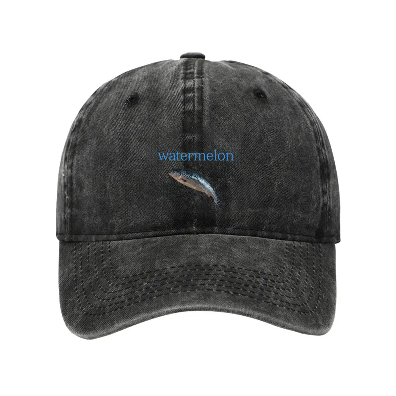 Modecanvas Watermelon Fish Washed Cap-modecanvas