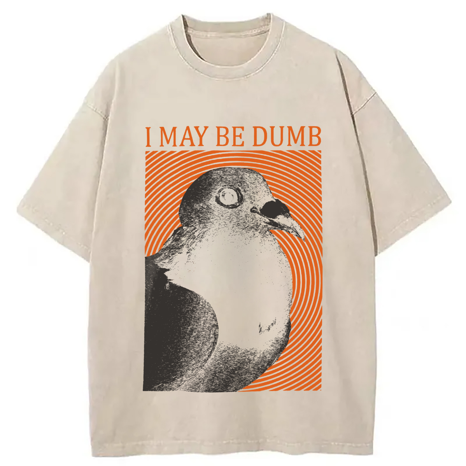 Modecanvas I May Be Dumb Washed T-Shirt-modecanvas