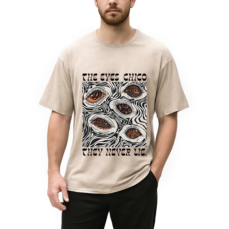 Modecanvas The Eyes Chico Washed T-Shirt
