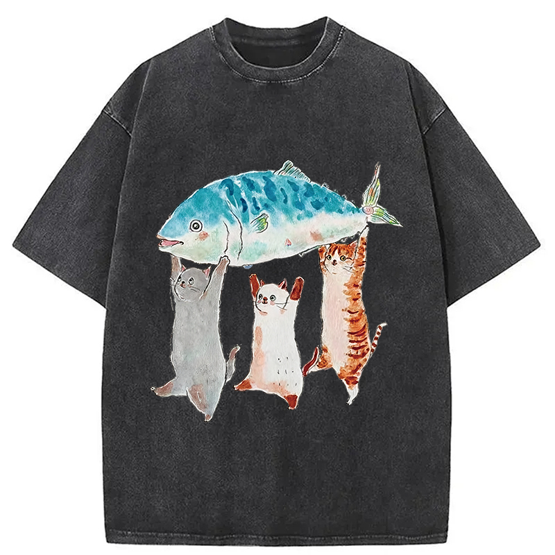 Modecanvas The Joy Of Harvest Washed T-Shirt