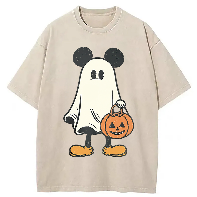 Modecanvas Halloween Mickey Washed T-Shirt