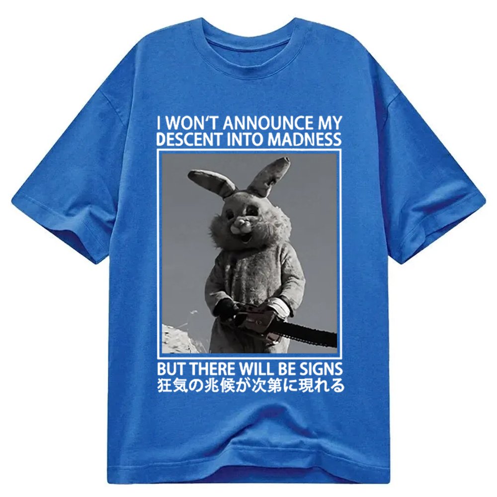 Modecanvas Rabbit Goes Into Madness DTG Printing Classic T-Shirt-modecanvas