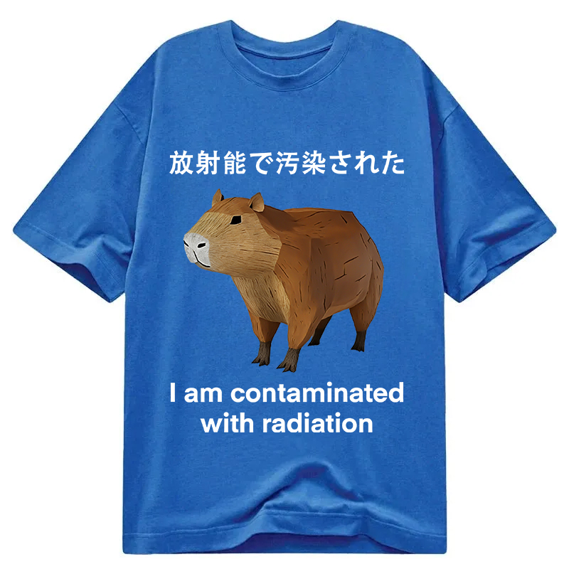 Modecanvas Capybara Contaminated By Radiation DTG Printing Classic T-Shirt-modecanvas