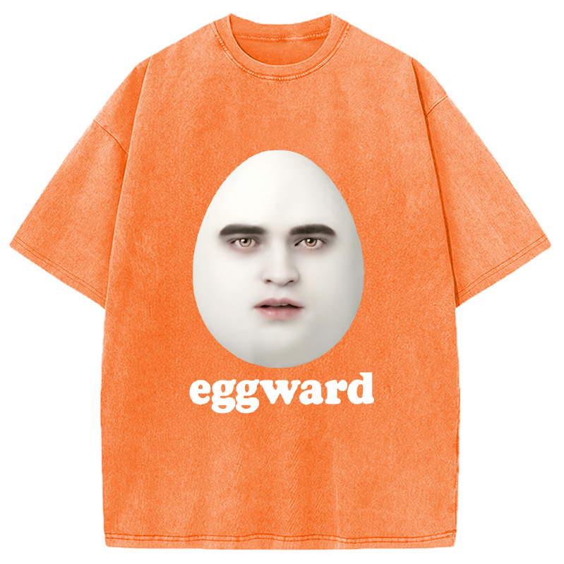 Modecanvas Eggward Funny Meme Washed T-Shirt