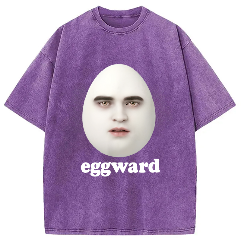 Modecanvas Eggward Funny Meme Washed T-Shirt