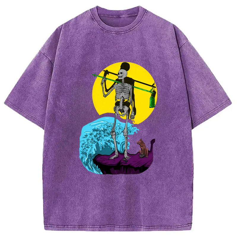 Modecanvas The Fool Tarot Washed T-Shirt