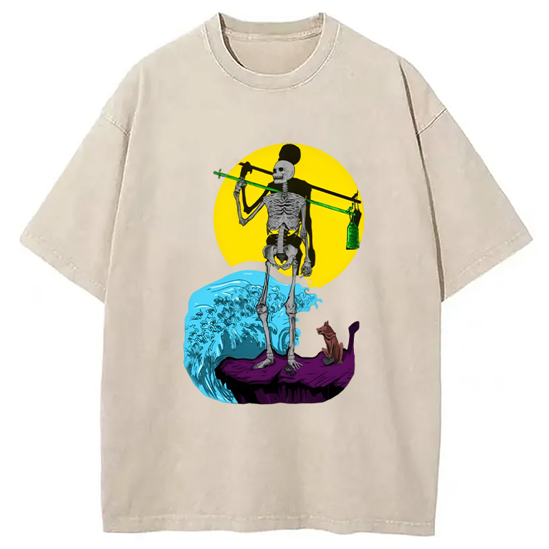 Modecanvas The Fool Tarot Washed T-Shirt