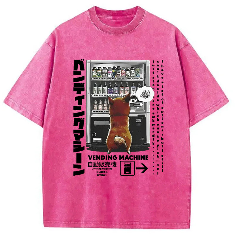 Modecanvas Japanese Vending Machine Washed T-Shirt