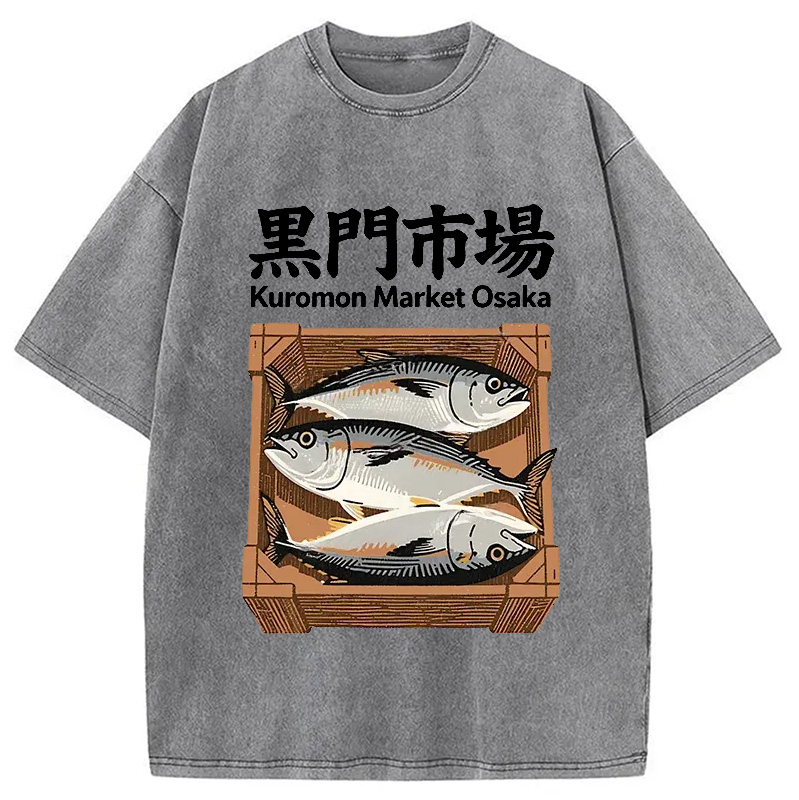 Modecanvas Kuromon Market Washed T-Shirt