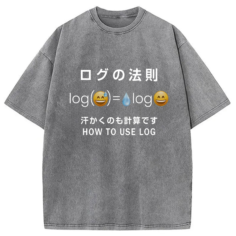Modecanvas Funny How To Use Log Washed T-Shirt