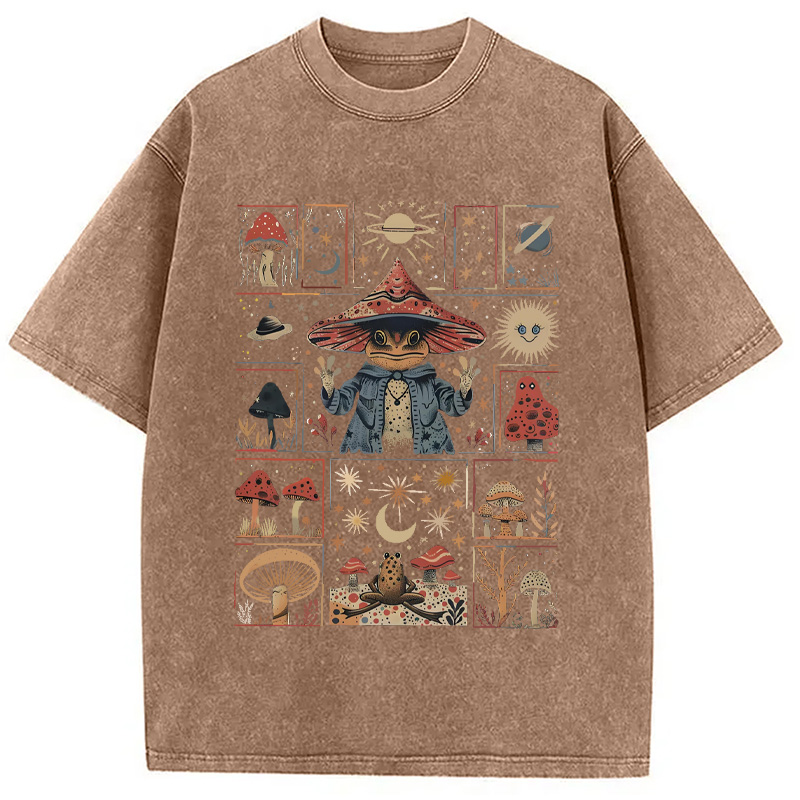 Modecanvas Frog Wizard Washed T-Shirt