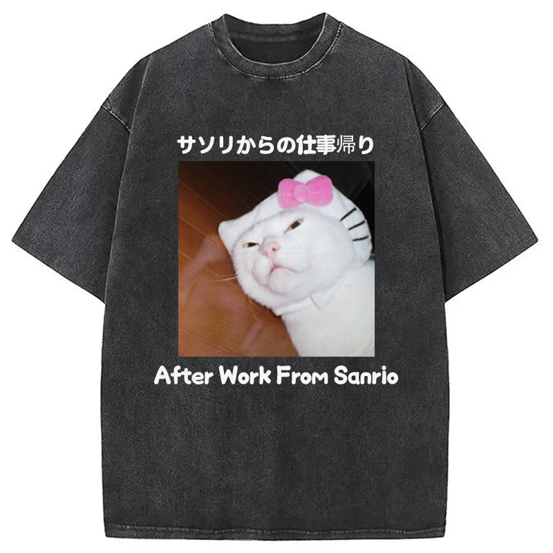 Modecanvas After Work From Sanrio Washed T-Shirt