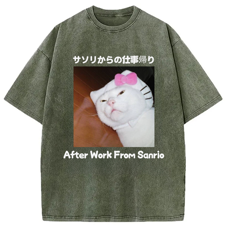 Modecanvas After Work From Sanrio Washed T-Shirt