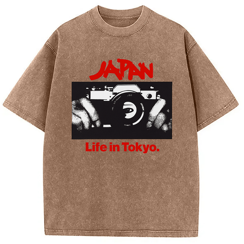 Modecanvas Japan Life in Tokyo Sylvian Synth Washed T-Shirt