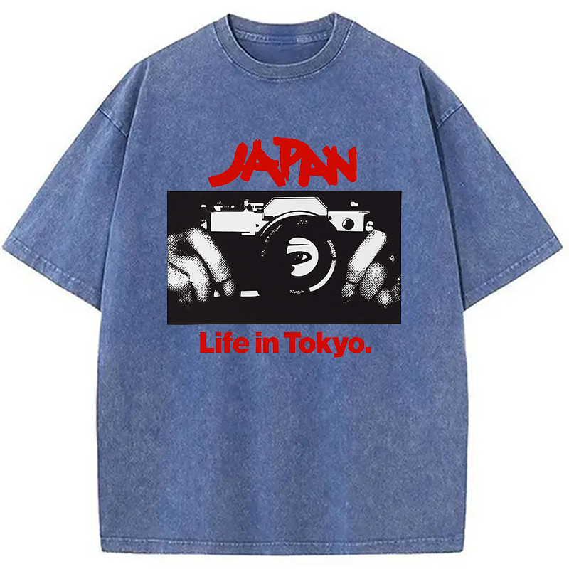 Modecanvas Japan Life in Tokyo Sylvian Synth Washed T-Shirt