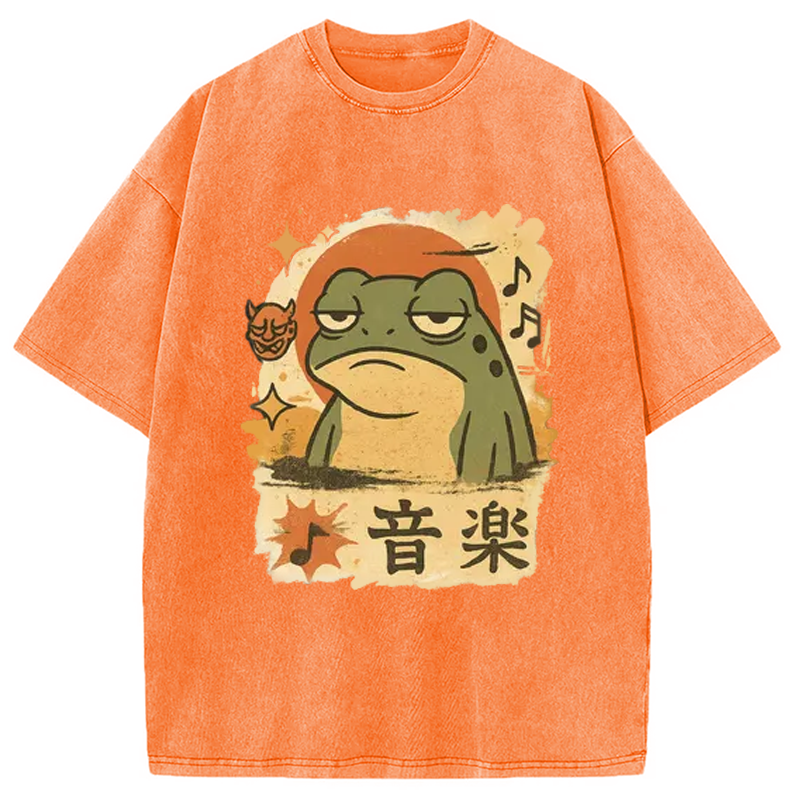 Modecanvas Unimpressed Frog Japanese Washed T-Shirt