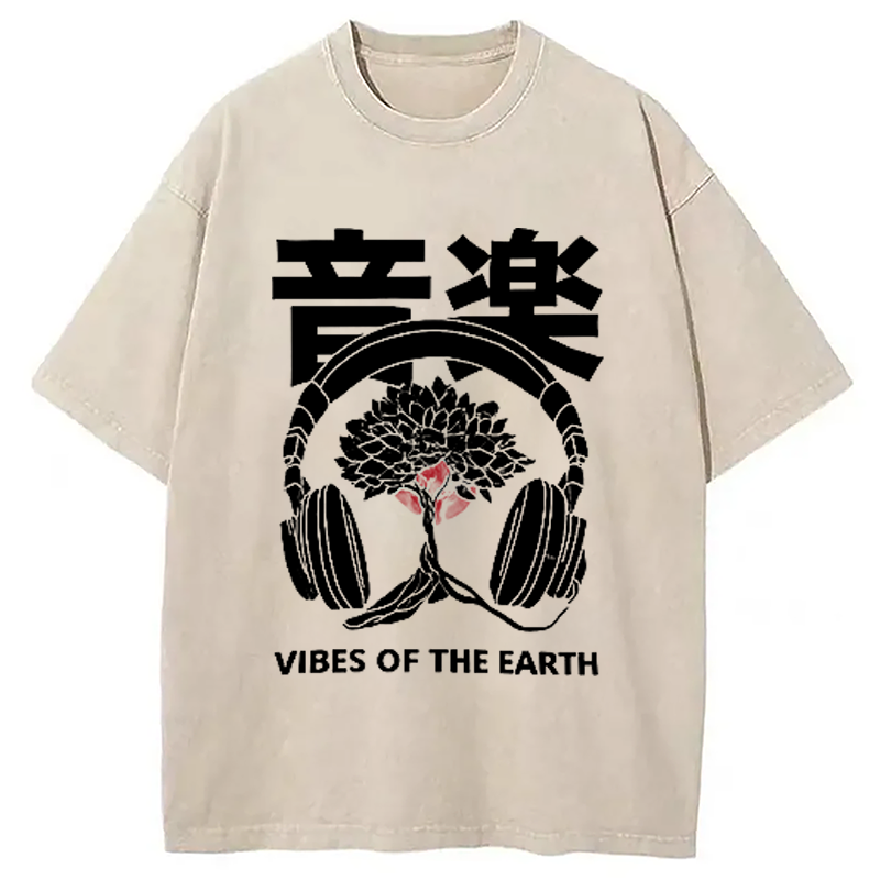 Modecanvas Music DJ Hip Hop Washed T-Shirt