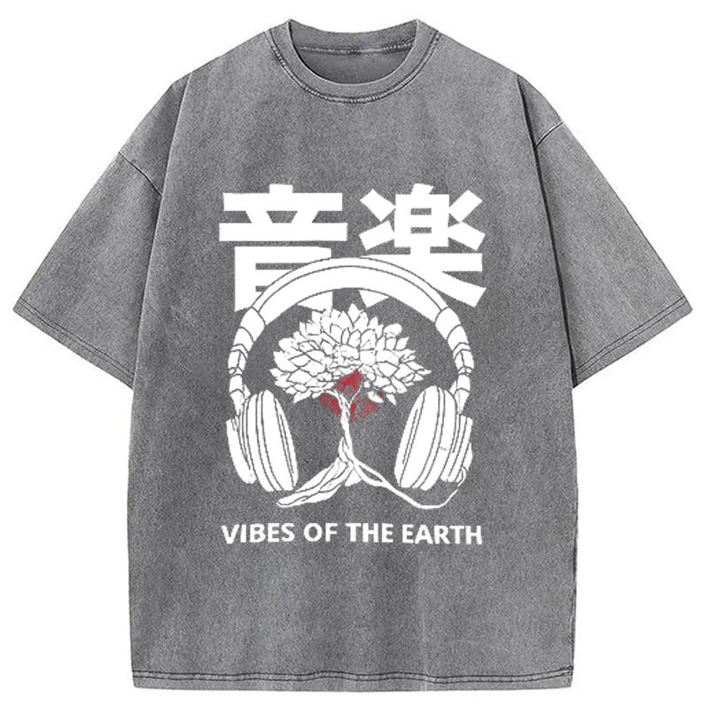 Modecanvas Music DJ Hip Hop Washed T-Shirt