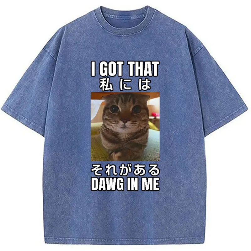 Modecanvas I Got That Dawg In Me Washed T-Shirt