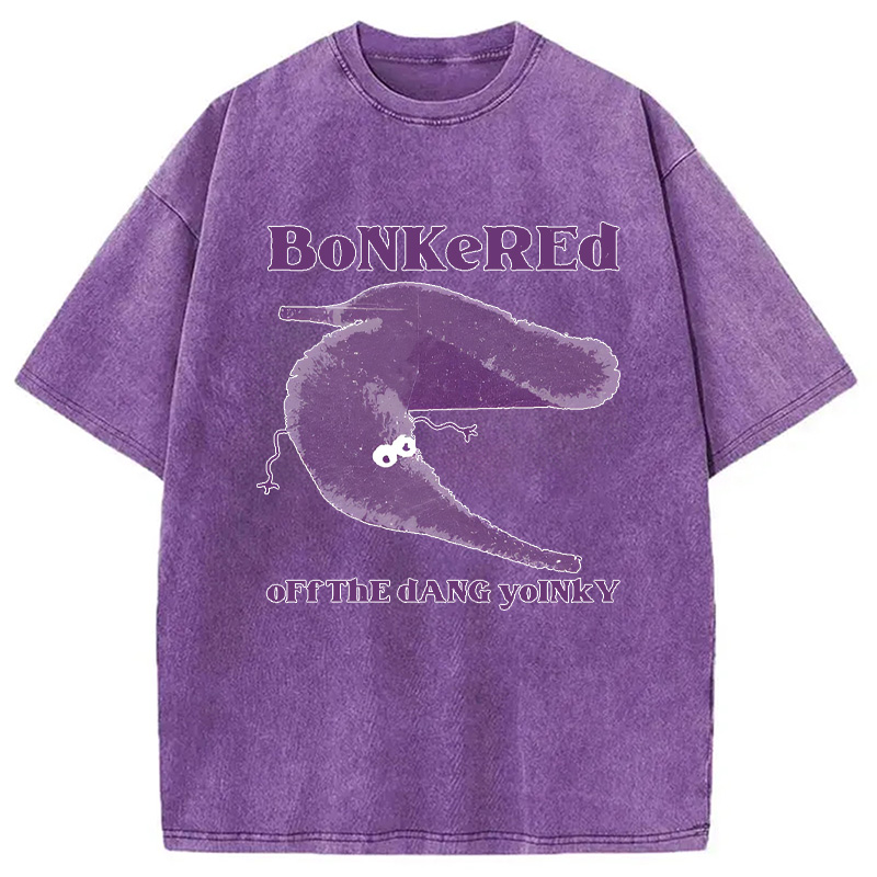 Modecanvas Bonkered of The Dang Yoinky Washed T-Shirt-modecanvas