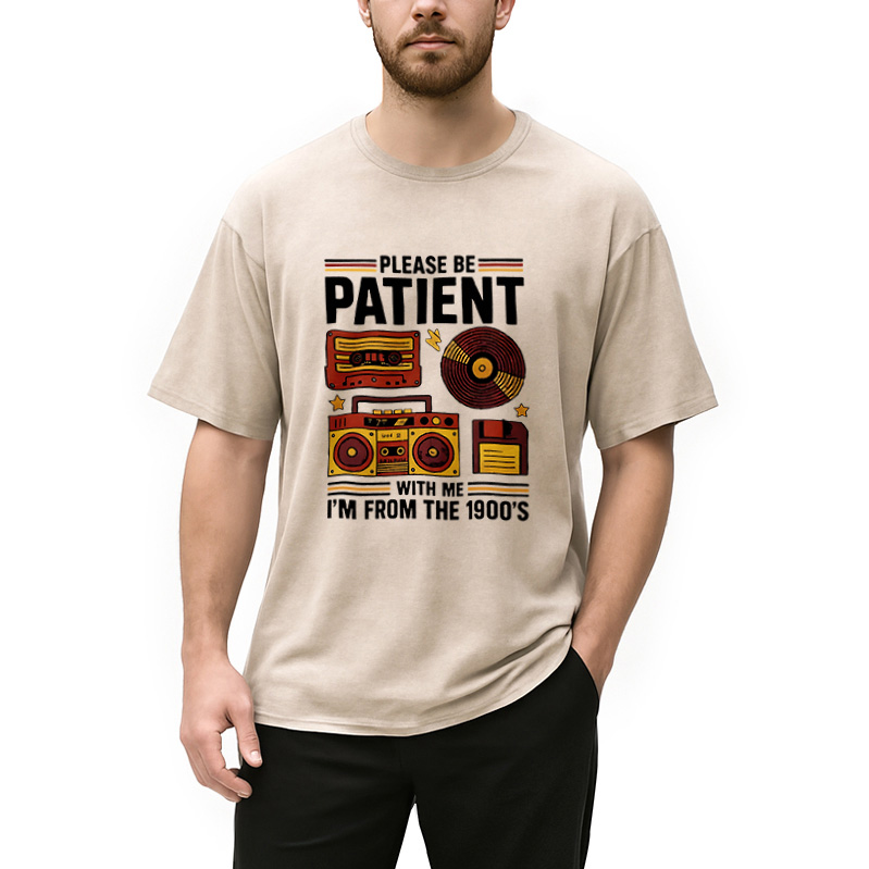 Modecanvas 90s Retro Stuff Washed T-Shirt
