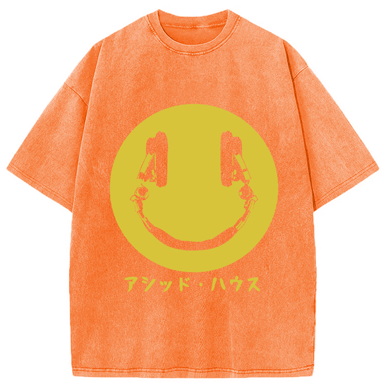 Modecanvas House Music Japan Washed T-Shirt