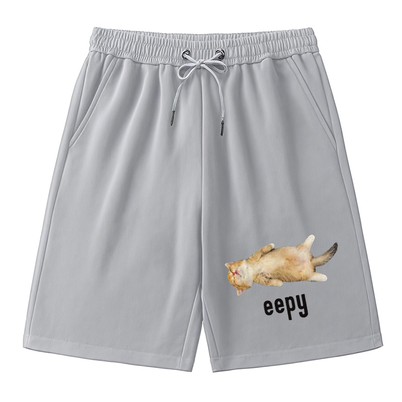 Modecanvas Silly Sleepy Cat Meme Classic Short