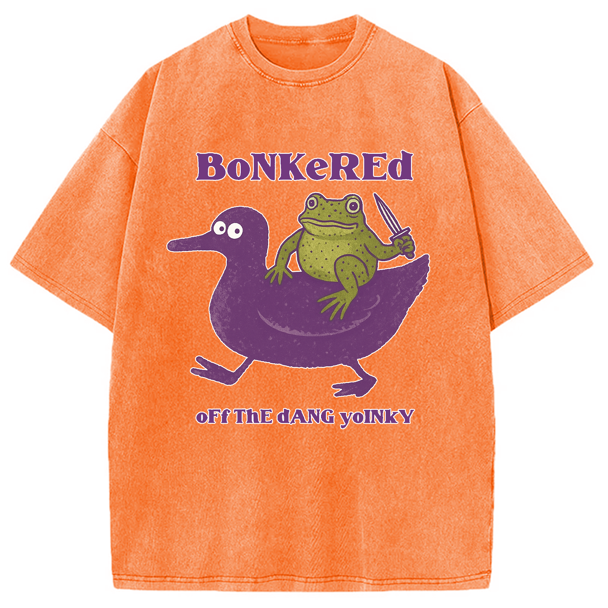 Modecanvas Bonkered of The Dang Yoinky Goose Washed T-Shirt